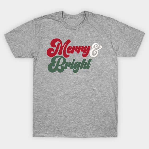 Merry & Bright T-Shirt by Hannah’s Hand Lettering